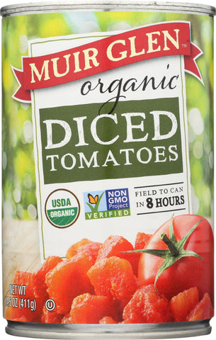MUIR GLEN: Organic Diced Tomatoes, 14.5 oz