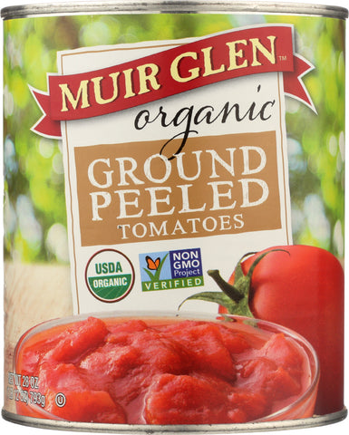 MUIR GLEN: Organic Ground Peeled Tomatoes, 28 oz