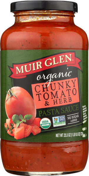 MUIR GLEN: Chunky Tomato & Herb Pasta Sauce, 25.5 oz