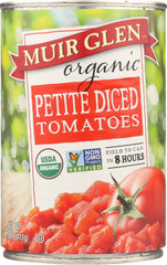 MUIR GLEN: Organic Petite Diced Tomatoes Original, 14.5 oz