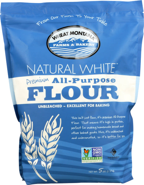 WHEAT MONTANA: Natural White Premium All Purpose Flour, 5 lbs