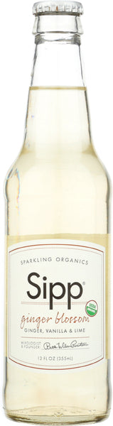 SIPP: Sparkling Organics Eco Beverage Ginger Blossom, 12 Oz