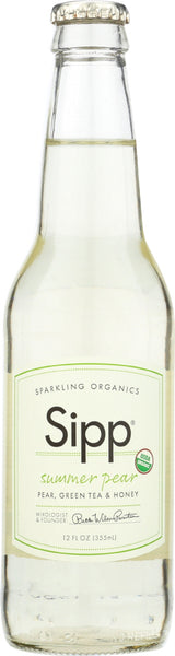 SIPP: Sparkling Organics Eco Beverage Summer Pear, 12 Oz