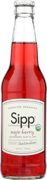 SIPP: Sparkling Organics Eco Beverage Mojo Berry, 12 Oz