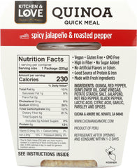 CUCINA & AMORE: Quinoa Meal Spicy Jalapeno & Roasted Peppers, 7.9 oz