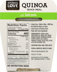 CUCINA & AMORE: Quinoa Meal Basil Pesto, 7.9 oz