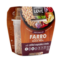 CUCINA & AMORE: Farro Meal Grilled Vegetable Herb, 7.9 oz