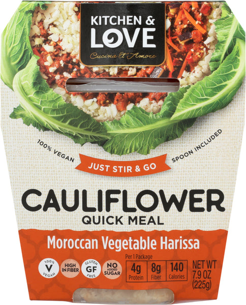 CUCINA & AMORE: Meal Cauliflower Moroccan Vegetable Harissa, 7.9 oz