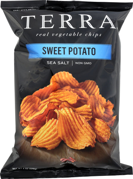 TERRA CHIPS: Crinkled Sweet Potato Chips with Sea Salt, 6 oz