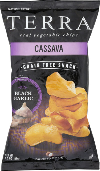 TERRA CHIPS: Black Garlic Cassava Chips, 4.2 oz