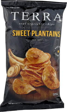 TERRA CHIPS: Chip Plantains Sweet Ripened, 5 oz