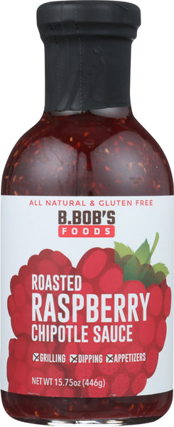 BRONCO BOBS: Sauce Chipotle Raspberry Roasted, 15.75 oz