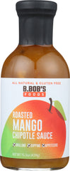 BRONCO BOBS: Sauce Chipotle Roasted Mango, 15.5 oz