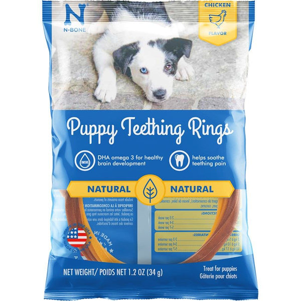 N-Bone Puppy Teething Ring - Chicken Flavor