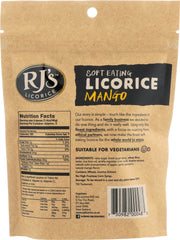 RJS LICORICE: Soft Eating Licorice Mango, 7.05 oz