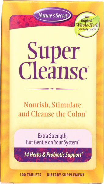 NATURE'S SECRET: Super Cleanse, 100 Tablets