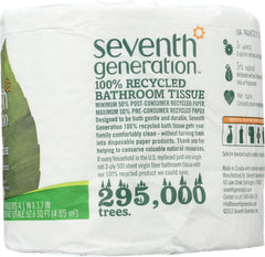 SEVENTH GENERATION: 100% Recycled Bathroom Tissue 2-Ply Sheets, 1 Roll