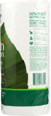 SEVENTH GENERATION: Paper Towel White 1 Roll, 1 ea
