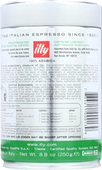 ILLYCAFFE: Ground Espresso Decaffeinated Coffee, 8.8 oz