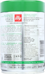 ILLYCAFFE: Whole Bean Decaffeinated Coffee, 8.8 oz
