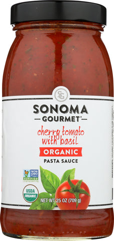 SONOMA GOURMET: Sauce Pasta Cherry Tomato Basil, 25 oz