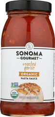 SONOMA GOURMET: Sauce Pasta Roasted Garlic, 25 OZ