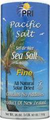 PACIFIC SALT: Sea Salt Fine All Natural Solar Dried, 26 oz