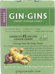 THE GINGER PEOPLE: Gin Gins Original Chewy Ginger Candy, 4.5 oz