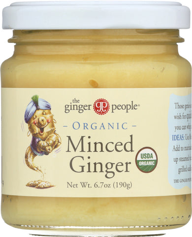 THE GINGER PEOPLE: Organic Minced Ginger, 6.7 Oz