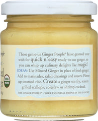 THE GINGER PEOPLE: Organic Minced Ginger, 6.7 Oz