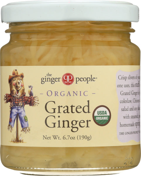 THE GINGER PEOPLE: Organic Grated Ginger, 6.7 oz