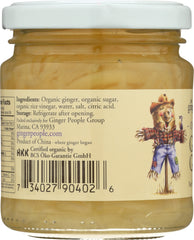 THE GINGER PEOPLE: Organic Grated Ginger, 6.7 oz