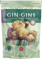 THE GINGER PEOPLE: Gin Gins Chewy Ginger Candy Original, 3 oz