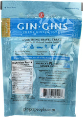 GINGER PEOPLE: Gin Gins Peanut Chewy Ginger Candy, 3 oz