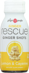 GINGER PEOPLE: Rescue Ginger Shots Lemon & Cayenne, 2 oz