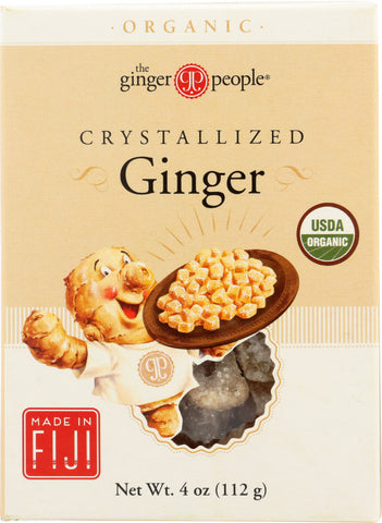 GINGER PEOPLE: Ginger Crystallized Organic, 4 oz