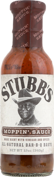 STUBB'S: All-Natural Bar-B-Q Baste Moppin' Sauce, 12 Oz