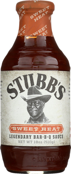 STUBB'S: All-Natural Bar-B-Q Sauce Sweet Heat, 18 Oz