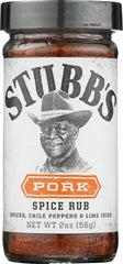 STUBB'S: Pork Spice Rub, 2 Oz