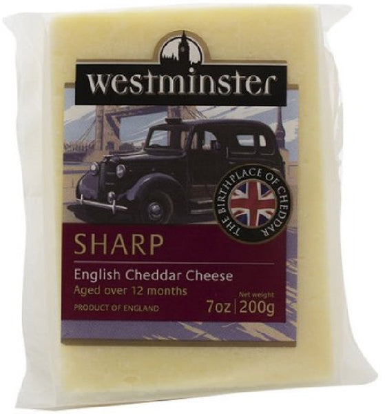 SOMERDALE: Westminster Sharp English Cheddar Cheese, 7 oz