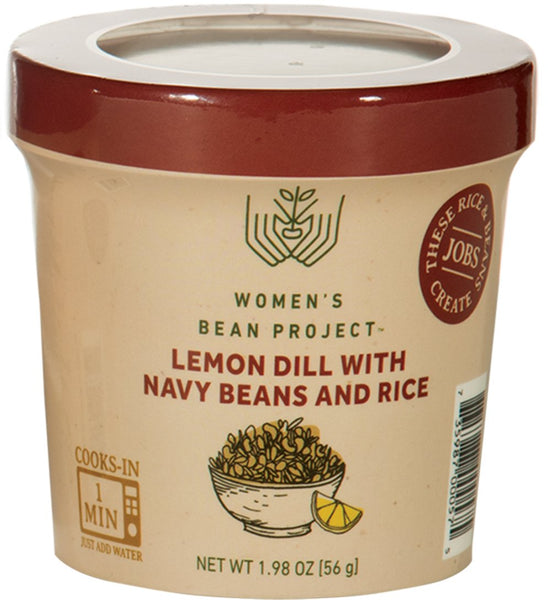 WOMENS BEAN PROJECT: Cup Rte Lemon Dill with Navy Bean and Rice, 1.98 oz