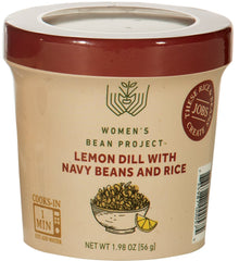 WOMENS BEAN PROJECT: Cup Rte Lemon Dill with Navy Bean and Rice, 1.98 oz