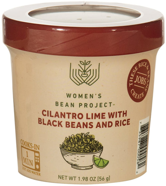 WOMENS BEAN PROJECT: Cup Rte Cilantro Lime with Black Bean and Rice, 1.98 oz