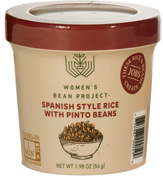 WOMENS BEAN PROJECT: Cup Rte Spanish Style Rice Pinto Bean, 1.98 oz