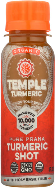 TEMPLE TURMERIC: Organic Pure Prana Turmeric Shot, 3 oz