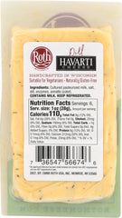 ROTH: Havarti Dill Cheese, 6 oz