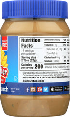 SUNBUTTER: Natural Crunch Sunflower Seed Spread, 16 oz