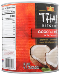 THAI KITCHEN: Coconut Milk, 96 oz