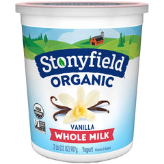 STONYFIELD: Organic Whole Milk Vanilla Yogurt, 32 oz