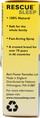 BACH ORIGINAL FLOWER REMEDIES: Rescue Sleep Spray Natural Sleep Aid, 0.245 oz